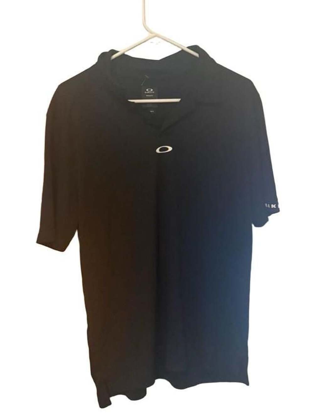 Oakley Regular Fit Polo Shirt Size L Black Golf Tennis